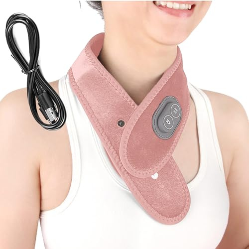weiting Écharpe Cervicale Chauffante - Massageur Ergonomique Ajustable | Écharpe Chauffante Électrique Pour Le Cou | Pour Douleurs Musculaires Raideur Relaxation Hommes Femmes Seniors Bureau Maison