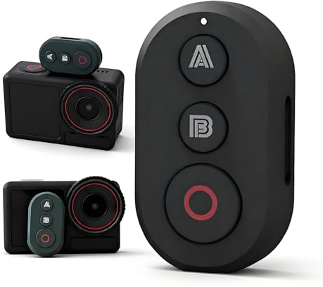 Denash Telecomando Bluetooth compatibile con X5, X4, X3, X2, GO 3, GO 3S, Ace Pro, Ace Pro 2, per 13/12/11/10/9/8, Controller per Otturatore Wireless con portata di 25M