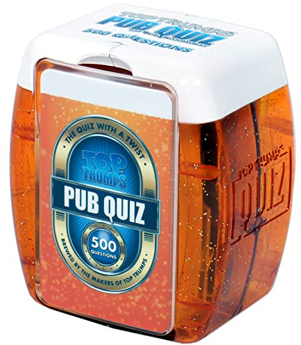 Top Trumps Pub Quiz Trivia Game, 500 questions to test your knowledge and memory on Sports, Music, Film, TV, Science and General Knowledge, gift for ages 8 plus