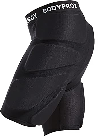 Bodyprox Gepolsterte Schutz-Shorts für Snowboarding, Skaten und Skifahren, 3D-Schutz für Hüfte, Po und Steißbein