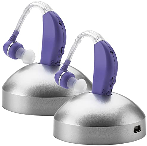 Digital Set - Premium Quality Personal Device - for Adults and Seniors with All-Day Battery Life, (Pair, Purple)