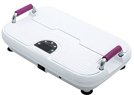 Placas de potencia de vibración, máquina de placa de vibración, compatible con Bluetooth y conexión USB, 2 bandas de resistencia, entrenador de fitness de vibración para pérdida de peso y to