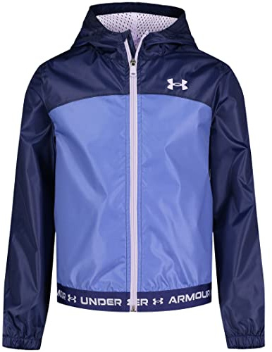 Under Armour UA WINTUCK LOGO WAIST WINDBREAKER, SONAR BLUE WORDMARK, 6