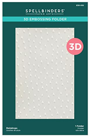 Spellbinders Raindrops 3D Embossing Folder (E3D-052)
