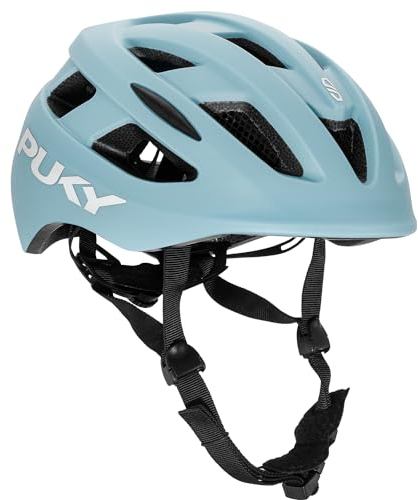 PUKY Helmet S Blau | Kinder Fahrradhelm 48-55 cm | Leichtgewicht 220g | Maximaler Schutz & Belüftung | 360° Sichtbarkeit durch Licht-Modul | Ideal für Sicherheit und Komfort auf dem Fahrrad