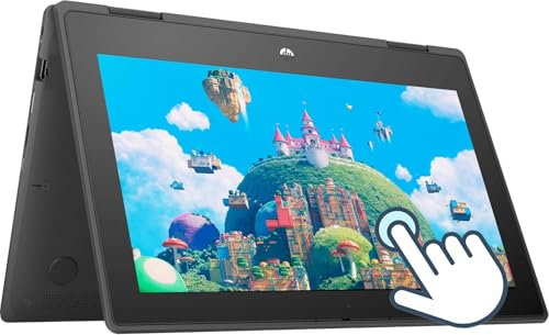 HP ProBook X360 11 G6 EE, 2 in 1 Touchscreen Business Laptop, 11,6-Zoll Notebook, Intel Core i5-10210U, 8GB RAM, 256GB SSD, US-Tastatur, Windows 10 Pro (Generalüberholt)