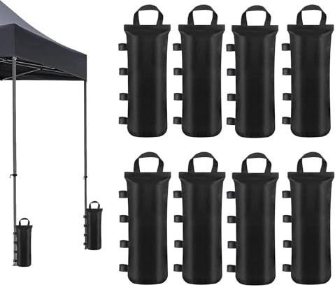 Sac de Lestage, 8 Poids Sacs de Sable Poids,Sacs de Sable en Oxford 800D, pour Jardin Tout Gazebo Pop up, Tente, auvent ou Parasol