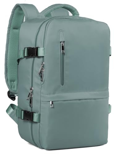 Hayayu Mochila Viaje Cabina Avion 40x20x25, Mochilas Cabina para Ryanair 40x30x20cm Maletas De Viaje Mujer Hombre Equipaje De Mano 40x20x25 Bolsa 20L con Orificio De Carga Y Bolsillo Antirrobo