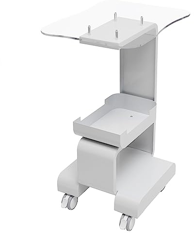 Carrello cosmetico Bellezza, Salon Trolley, Attrezzatura Tavolo Beauty Carrello Carrello per Saloni, Saloni di Bellezza, Ospedali, Capacità di carico 20 kg, Bianco