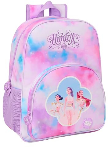 K-POP Demon Hunters - ARTIST - Mochila Escolar Niño, Mochila Niño, Mochila Infantil, Adaptable a Carro, Ideal para Niños en Edad Escolar, Cómoda y Versátil, Resistencia, 33x14x42 cm
