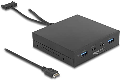 DeLOCK 3.5? USB 3.2 Gen 2 Front Panel 2 x USB Type-C + 2 x USB Typ-A