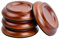 4 STK Klavieruntersetzer, Möbel Beinpolster Klavierfuß Pads aus Hartholz, Piano Caster Cups Pads, Bodenschoner mit Schaumstoff-Stoßdämpfer für Aufrechte Klaviere, Teppiche- & Bodenschutz (Braun)