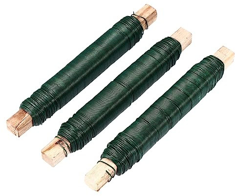 COHEALI 3pcs Floral Wire Diy Iron Wires for Flower Bouquet Binding Ties Garden Plant Supports