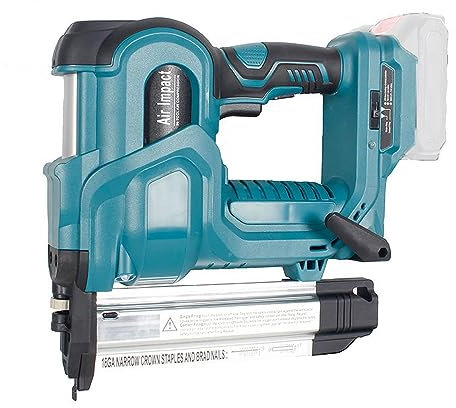 Chiodatrice a batteria, Weytoll cucitrice elettrica con chiodi da 200 pezzi da 32 mm e 200 pezzi da 50 mm compatibili con batteria al litio Makita - Batteria non inclusa