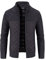 Janker Herren: Sportlich Modern 3XL mit Reißverschluss Cardigan Sweatjacke Langarm Leicht Strick Lang Trachtenjacke Wintermantel Herbst Ohne Kapuze Trachtenjanker Strickjacke