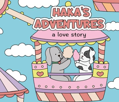 Haka's Adventures - A Love Story: Coloring book for kids, cute animals, winter and spring season