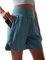 BebreezChic Sporthose Kurz Damen Sommer Hohe Taille Sport Shorts 2 in 1 mit Tasche Schnelltrocknende Running Shorts Fitness Yoga Kurze Hose