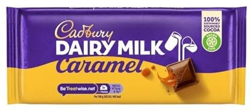 3 x Dairy Milk Caramel Chocolate Bar 120g Delicious Tasty And Twisty Treat Gift Hamper For Birthday,Christmas