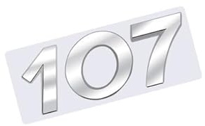 MMHGFIR EmblèMe Logo Voiture Remplacement, pour Peugeot 107 3D Sport Lettres Insigne Autocollant Décoratifs, Matériau ABS Logo Insigne Accessoires,A