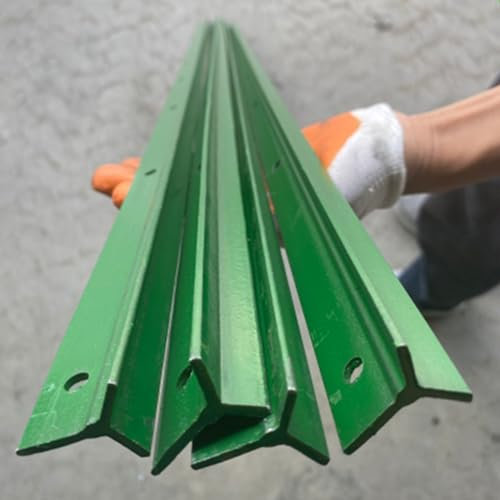 Confezione da 5/10 Pali in Metallo per Recinzione, Pilastri per Recinzioni Piccole per Carichi Pesanti con Fondo Appuntito Non Scavabile, Ancore per Angolari per Giardino/Cortile/P
