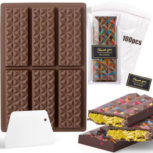 Schokoladenform Silikon Schokolade，Silikonformen Backen Schokoladenform Tief，Silikonform Schokolade DIY Schokoladen Form，Chocolate Mold Für Schokolade Praline SüßIgkeiten (Diamant)