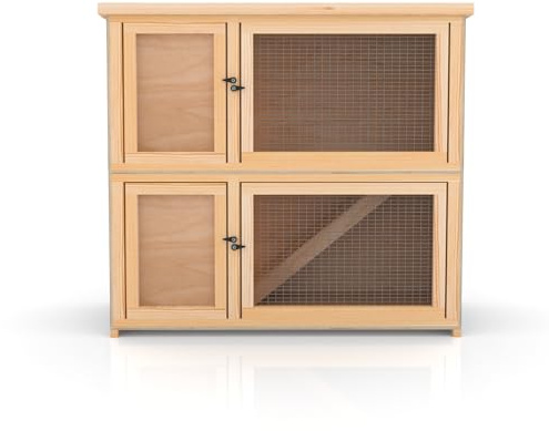 Orpington Inside-Outside Fully Assembled Hutch with Natural Finish (3ft Triple) (3ft Double)