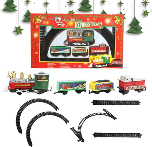 Giocattolo del treno di Natale, set del treno di Natale,Divertenti trenini natalizi per bambini | Addobbi natalizi per trenini, trenini sotto l'albero di Natale, trenino elettrico per compleanno