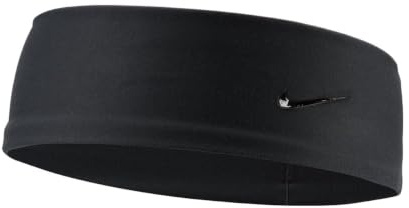Nike Men's Dri-Fit Fury Elevate Headband, Running Fitness Training Sports Hairband, Sweat-Wicking, Black/Black, One Size