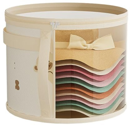 Generico Scatola Porta Cappello Rotonda, Grande Contenitore Per Cappelli, Protezione Da Viaggio Chiesa Dormitorio Studio Fotografico