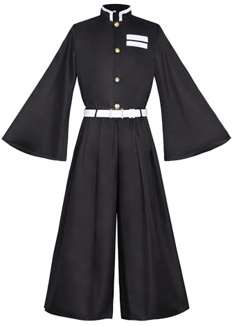 Satdflie Cosplay Kostym Kimono Robe Suit Bälte Full Set Uniform Jul Outfit Anime Fans Present, Tokitou Muichirou, 140