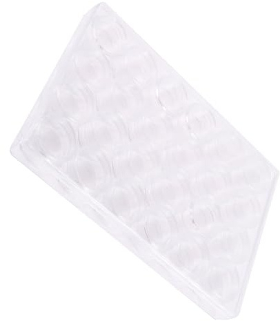 POPETPOP Lot de 24 Set de Pots Cosmétiques Transparents en Plastique avec Couvercles, Petits Contenants Ronds Rechargeables pour Échantillons de Maquillage, Flacons de Voyage Étanches