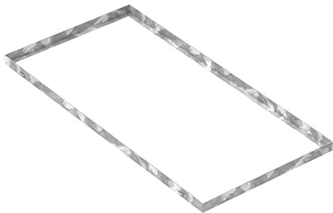 Fenau – gallergallergallerskydd 500 x 1 000 x 33 mm för rosthöjd på 30 mm, galvaniserad – med urtag för väggankare – lämplig för stomme: Fenau 490 x 990 x 30 mm