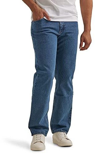 Wrangler Authentics Jeans para Hombre, Dark Stonewash Flex, 44W x 28L