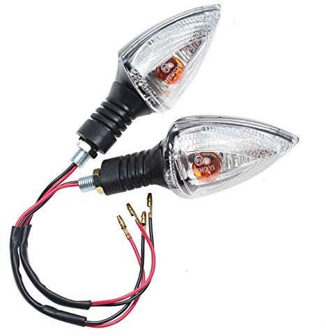 GIDIBII 2 Pcs Motorcycle Front or Rear Turn Signal Indicators Compatible with KTM 450 525 530 EXC 690 790 Duke 990 Adventure Super Duke Supermoto 2007-2020 (Clear)