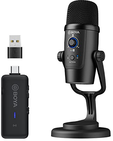 BOYA USB Microphone BY-PM500W Table Microphone for Windows Computer Vlog Video (PM500W)