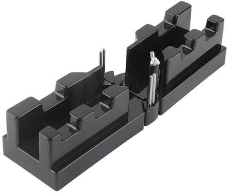 Herramienta de Corte de Inglete de Precisi¨®n 2 en 1 Plantilla de Medici¨®n ABS Caja de Ingletes Negro para Instrumentos