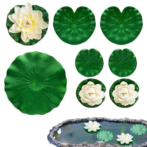 Decorazione per laghetto per esterni, piante artificiali realistiche, decorazioni da giardino per valle cascata pioggia primavera paesaggio matrimonio estate meditazione interni festa sul lago