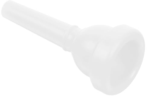Totority Boquilla para Trombón Blanco de Abs Ligera y Sencilla, Reemplazo Adecuado para Principiantes y Profesionales en Instrumentos de Viento