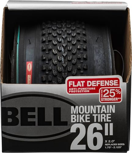 Bell Flat Defense Mountain Bike Tire, 26 x 1.75-2.125, Black