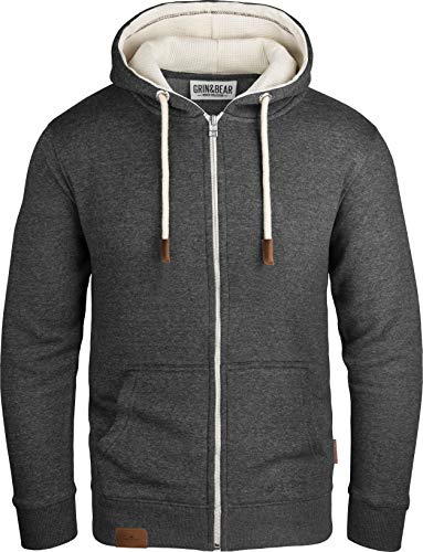 Grin&Bear Sweat à Capuche pour Homme GB490-Charcoal-M
