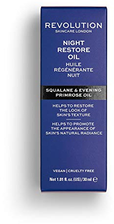 Revolution Skincare London, Night Restore, Huile Visage, 30ml