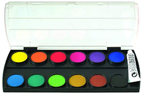 Pelikan Kreuzer 721233 Deckfarbkasten mit 12 Farben und Deckweiss, 1 Stück