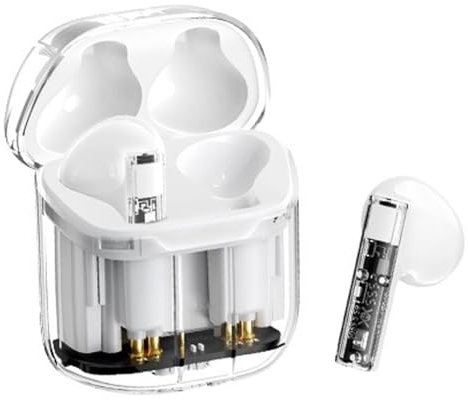 AMPLE Kabellose Ohrhörer für nichts CMF Phone 3/2 Pro/(3a)/(3a) Pro/(2a)/(2a) Plus/CMF 1/(2)/(1)/OnePlus 12 12R 11R 11, Stereo-Musik-Ohrhörer, leicht, Sport, In-Ear-Kopfhörer, Kopfhörer (weiß)