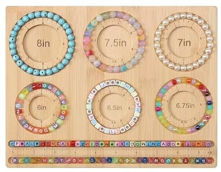 Pärlbrädor, Träpärlbricka för armbandstillverkning, Pärlbräda för DIY-smyckestillverkning