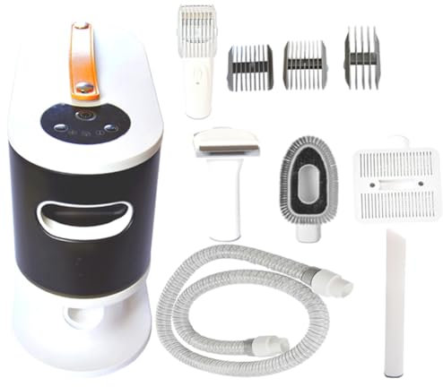 Mokassy Presa UE,Kit di aspirapolvere e toelettatura per peli cani,Aspirapolvere toelettatura per animali da compagnia,Aspirapolvere per cani di grande capacità 2 L per perdita di capelli di