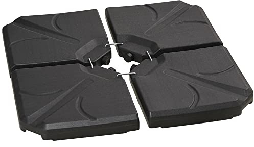 Outsunny Base para Sombrilla Soporte para Parasol Rellenable Patio Negro