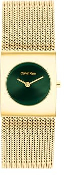 Calvin Klein Orologio Con Movimento Al Quarzo A Due Lancette da Donna Collezione CK PULSE con Cinturino in Maglia Metallica in Acciaio Inossidabile di Colore Dorato - 25100136