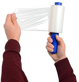 Inoverse Mini stretchfolie 6 rullar + dispenser 10 cm x 150 m, lindfolie