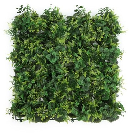 Artificial Grass Wall Panels, 12pcs 20x20 Plant Wall Mats for Greenery Backdrop, 3sqms Outdoor Green Hedges for Privacy Screening Fence