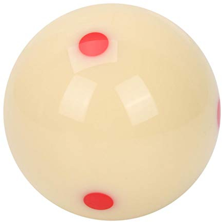 Weißer Spielball 2 1/4 ”Dot Spot Poolball Billard-Trainings-Spielball, 5,72 cm Dot Spot Übungspoolball für Kinder und Erwachsene, Weiß